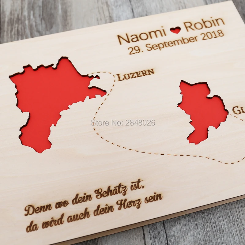 Rustic personalized wedding gu - Custom Star Map 评论和价格