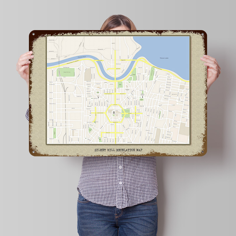 Silent Hill Revelation Map Met - Custom Map Poster 评论和价格