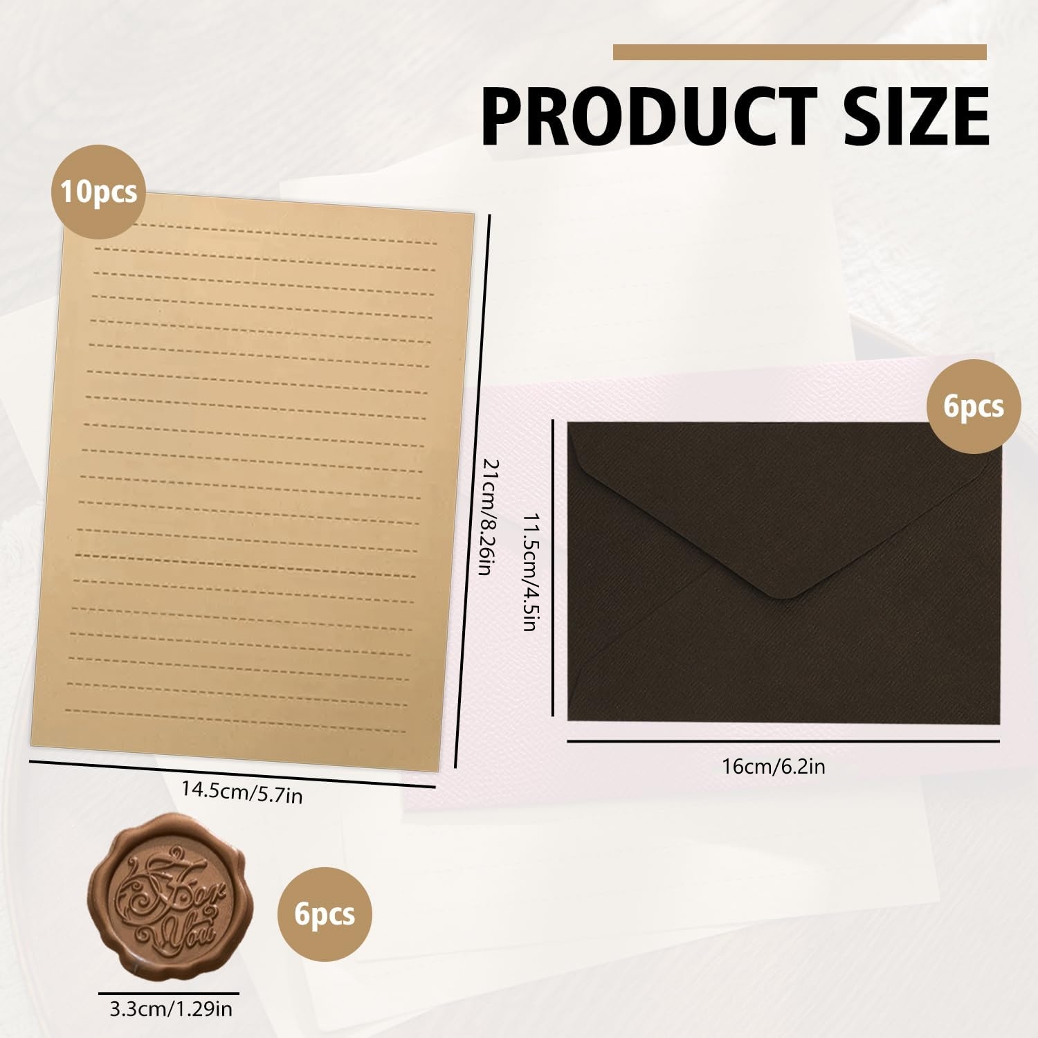22Pcs Vintage Writing Paper Se - Wax Seal Letter Kit 评论和价格