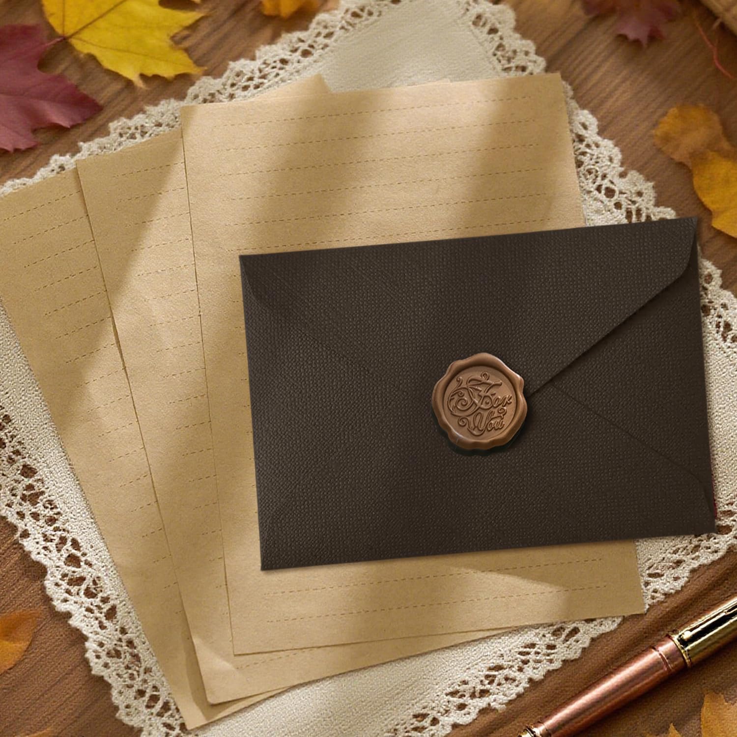 22Pcs Vintage Writing Paper Se - Wax Seal Letter Kit 评论和价格