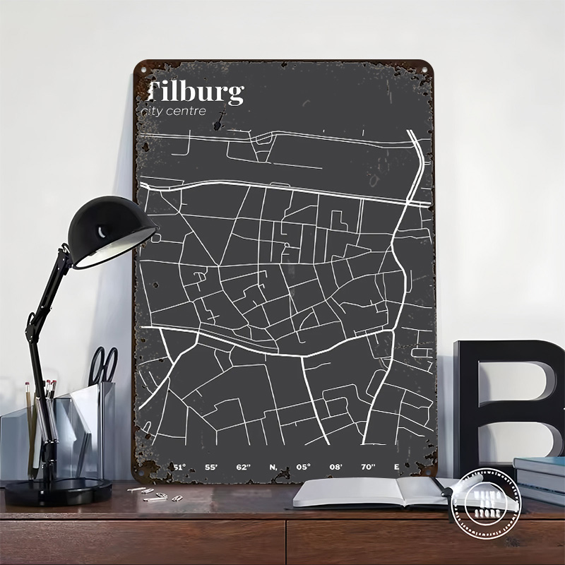 Tilburg City Centre Map Printe - Custom Map Poster 评论和价格