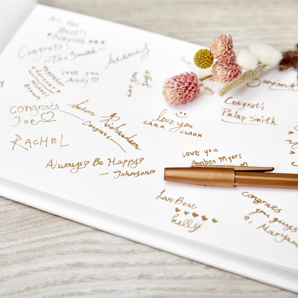 Custom Wedding White Guest Boo - Custom Photo Book 评论和价格