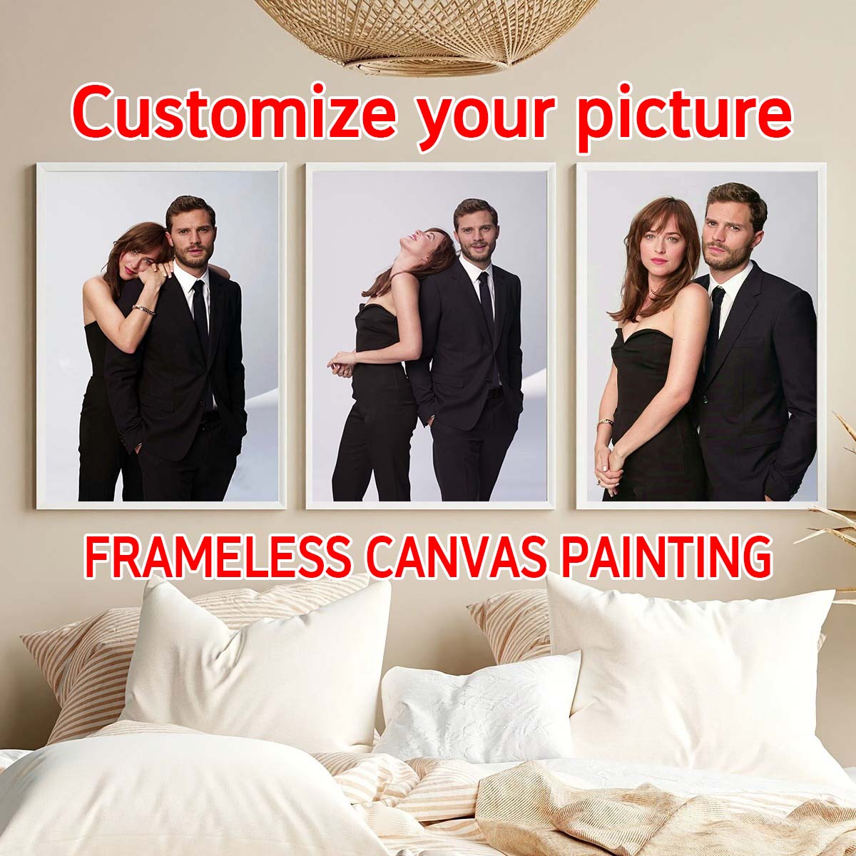 Custom Print Canvas Painting F - Pet Portrait Custom 评论和价格