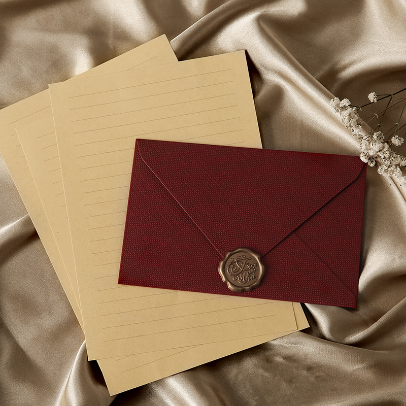 10 pcs linen brown paper envel - Wax Seal Letter Kit 评论和价格