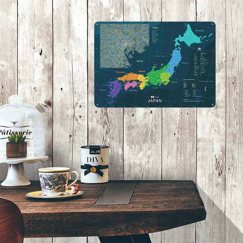 Map of Japan and Tokyo Poster  - Custom Map Poster 评论和价格