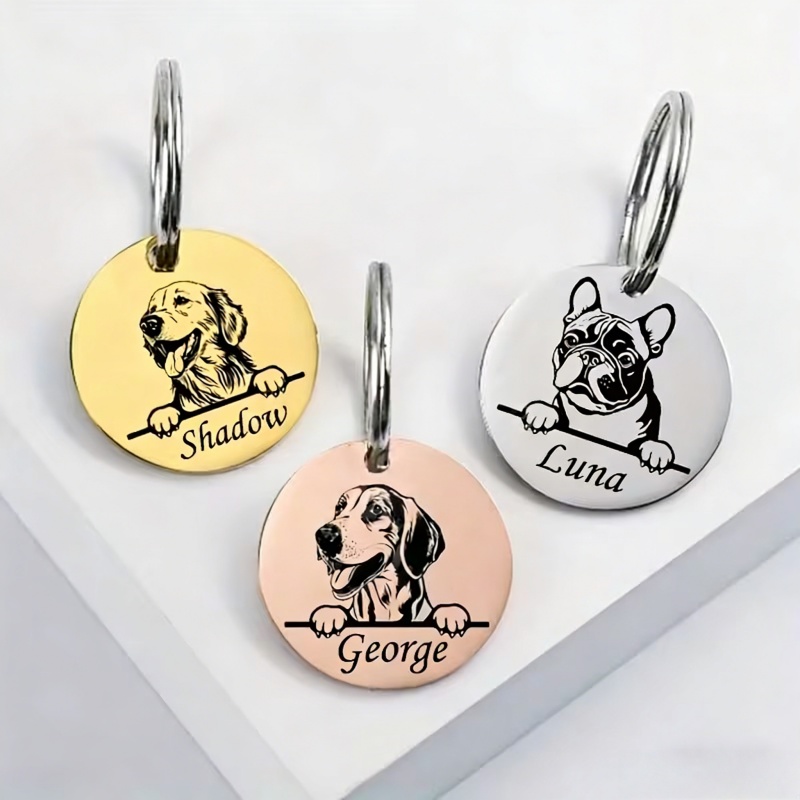 Custom Pet Name Puppy Anti-los - Pet Portrait Custom 评论和价格